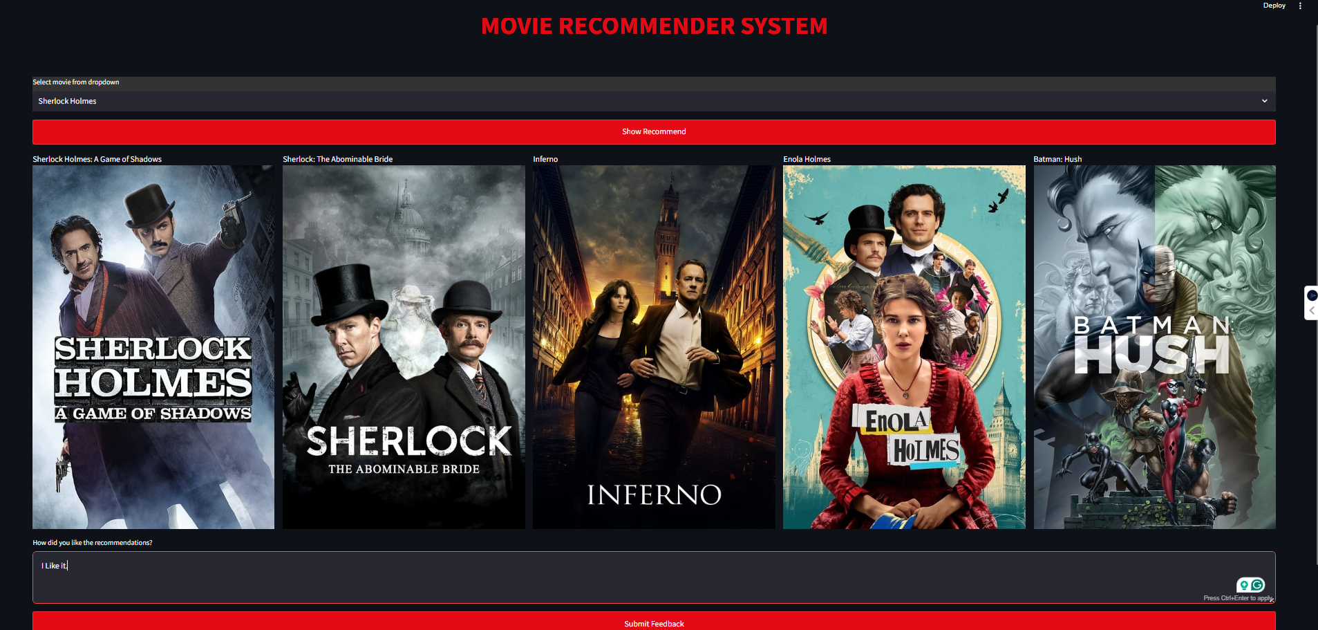 Movie Recommendation System
